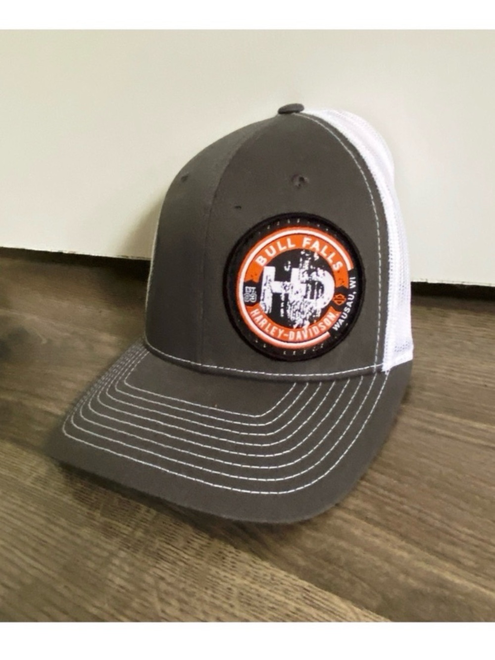 HARLEY DAVIDSON Men’s Grey HD Logo Hat - Picture 3 of 5